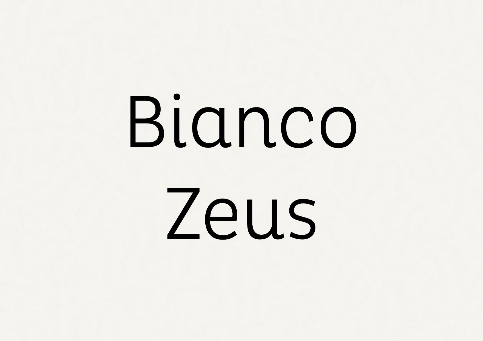Bianco Zeus