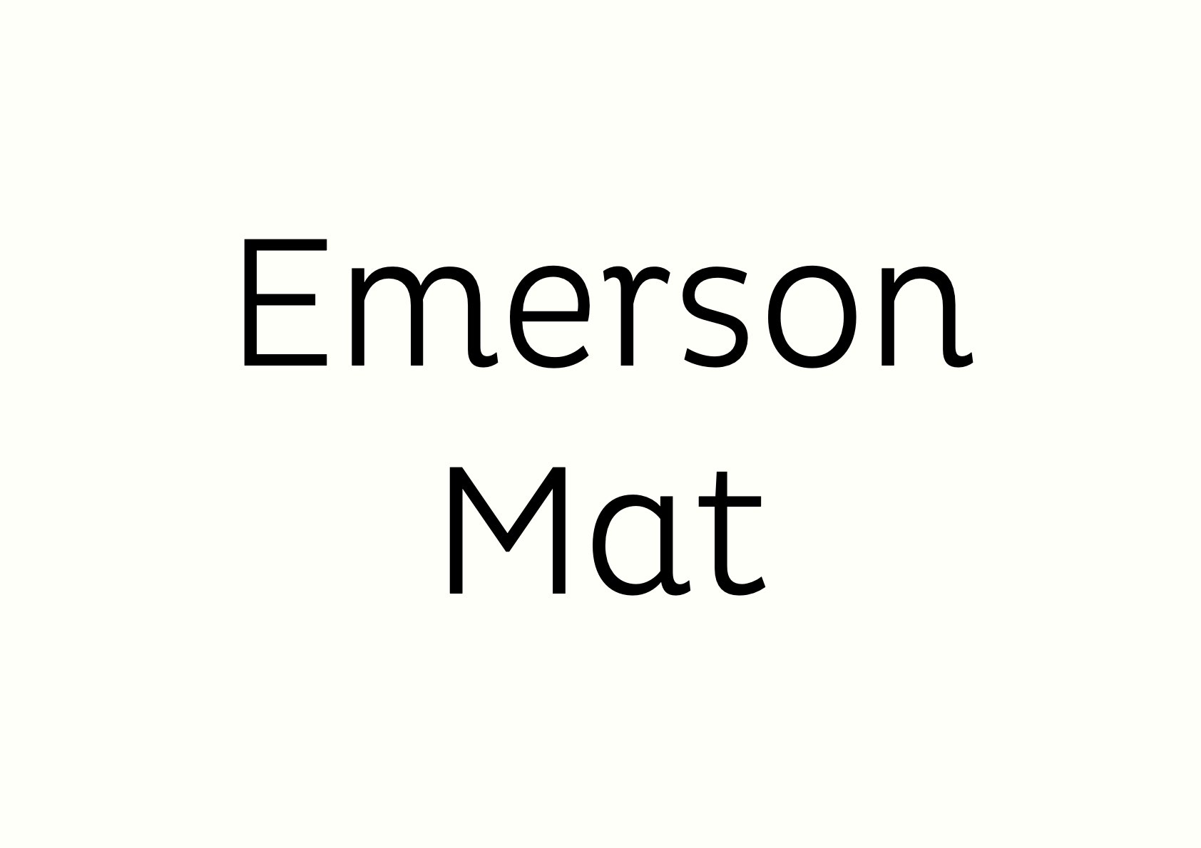 Emerson Mat